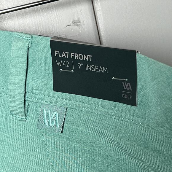 VRST Men's Flat Front Golf Shorts Pale Green Size 42 NEW - Picture 5 of 8